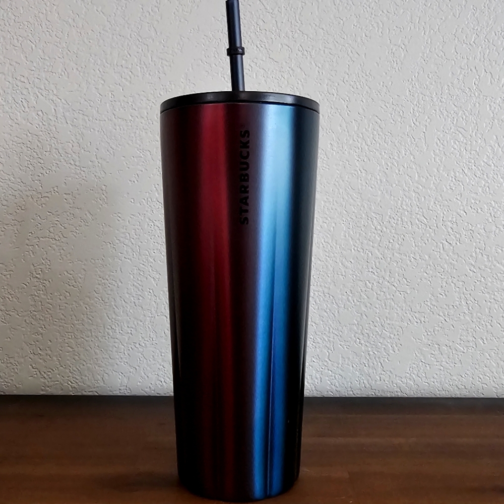 NWT Starbucks Two-toned Scalloped Stainless Steel Tumbler